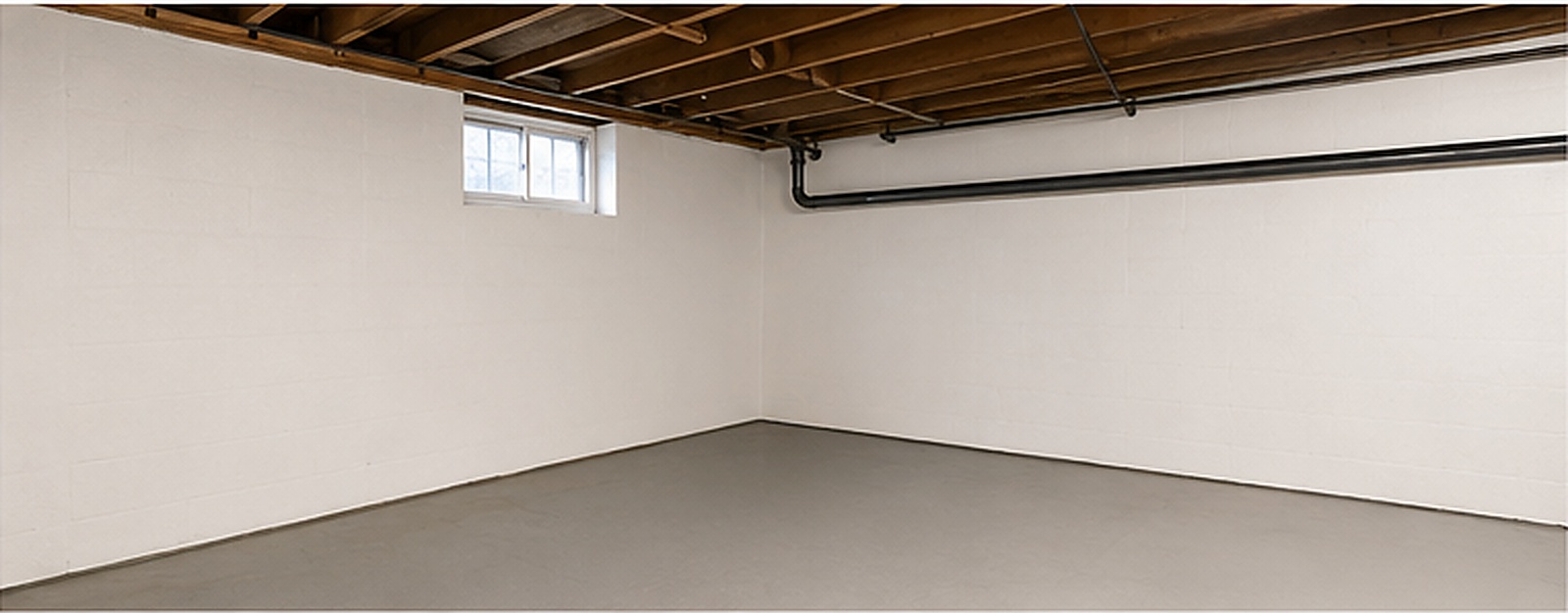 Basement after mold remediation - Potomac MD