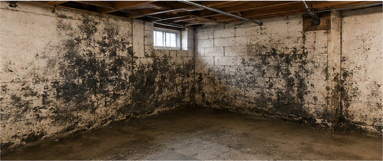 Potomac Basement Mold Remediation After Rainwater Seepage